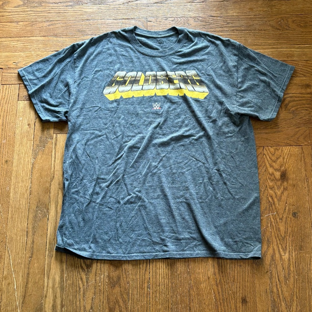 WWE Goldberg T-Shirt Gray XL Wrestling Graphic Tee 2016 Licensed